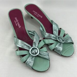 Neely Mack Mint Green Heeled Sandals
